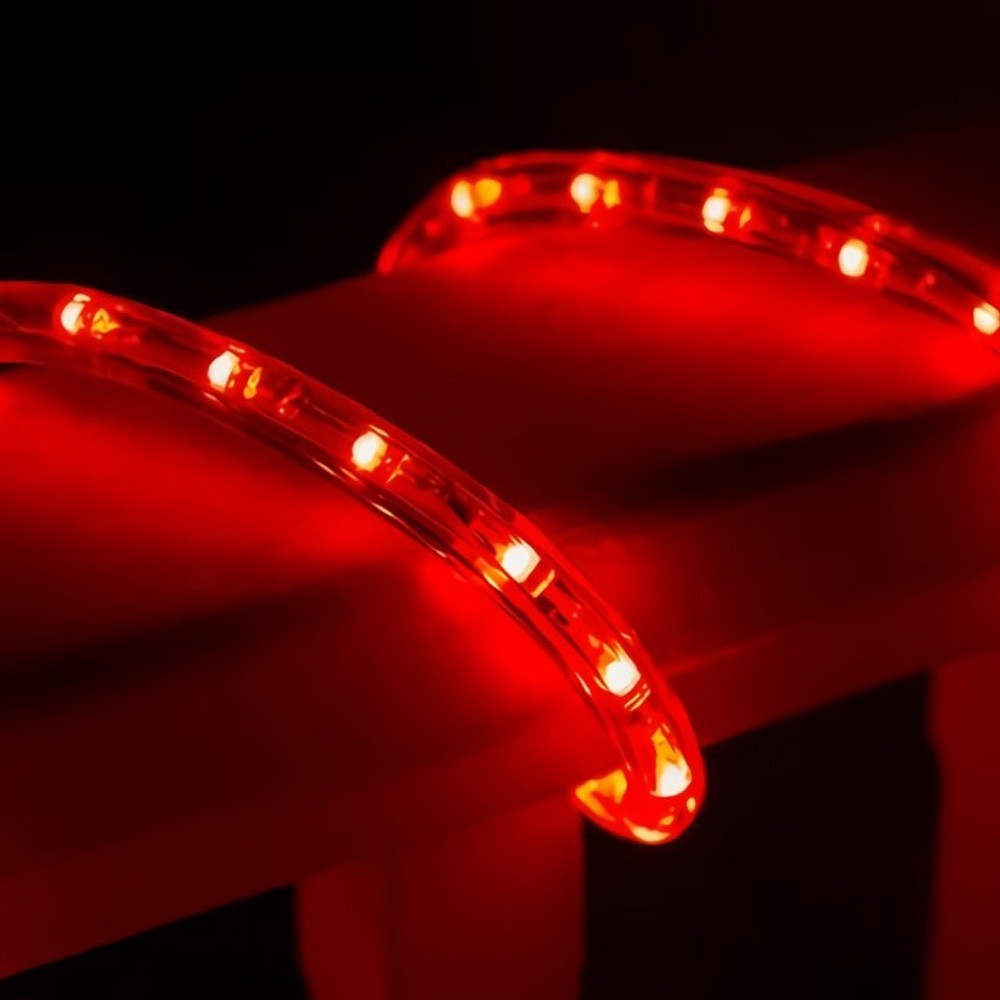 Manguera Luz LED 10 Metros Roja 3 Vías 180 Luces 1694