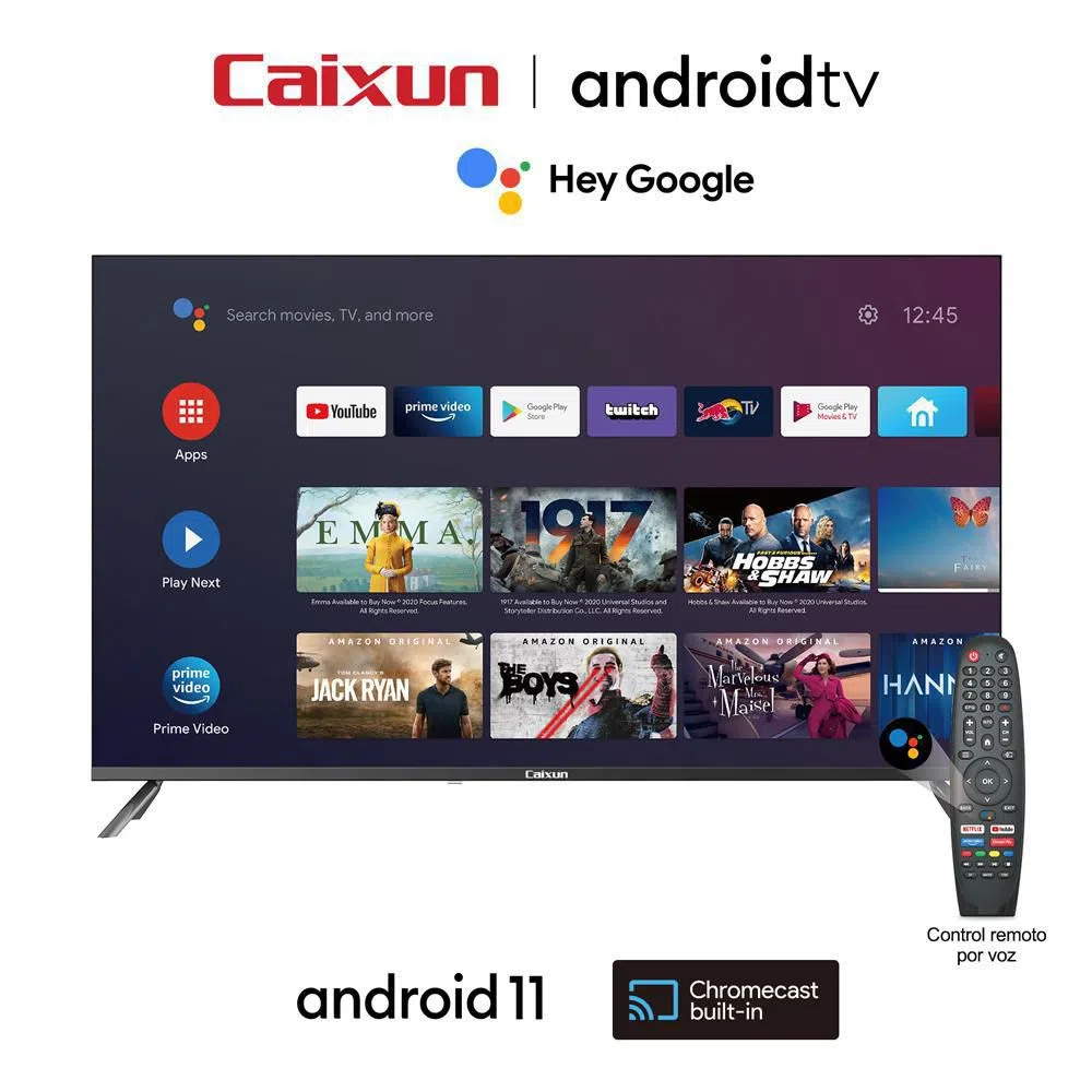Caixun 50" 4K Smart Tv Con Comandos De Voz