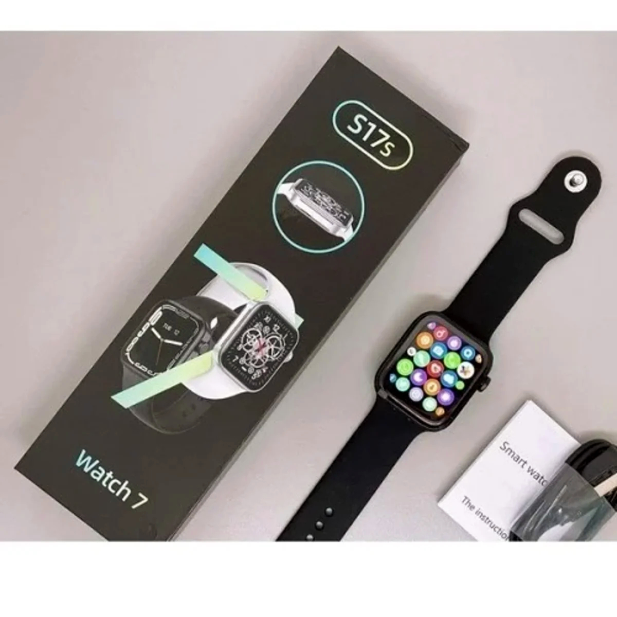 Reloj Smart Watch Serie S17S Doble Manilla Negro