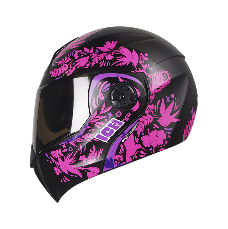 Casco Abatible Ich Forest Fes Negro Mate Violeta Talla S Luegopago