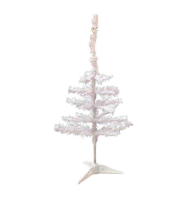 Mini arbol de navidad blanco para mesa, medida 60cm 