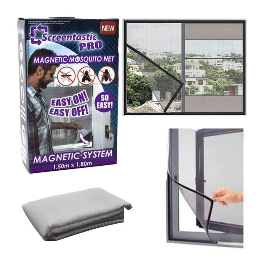 Malla magnetica antimosquitos para ventanas