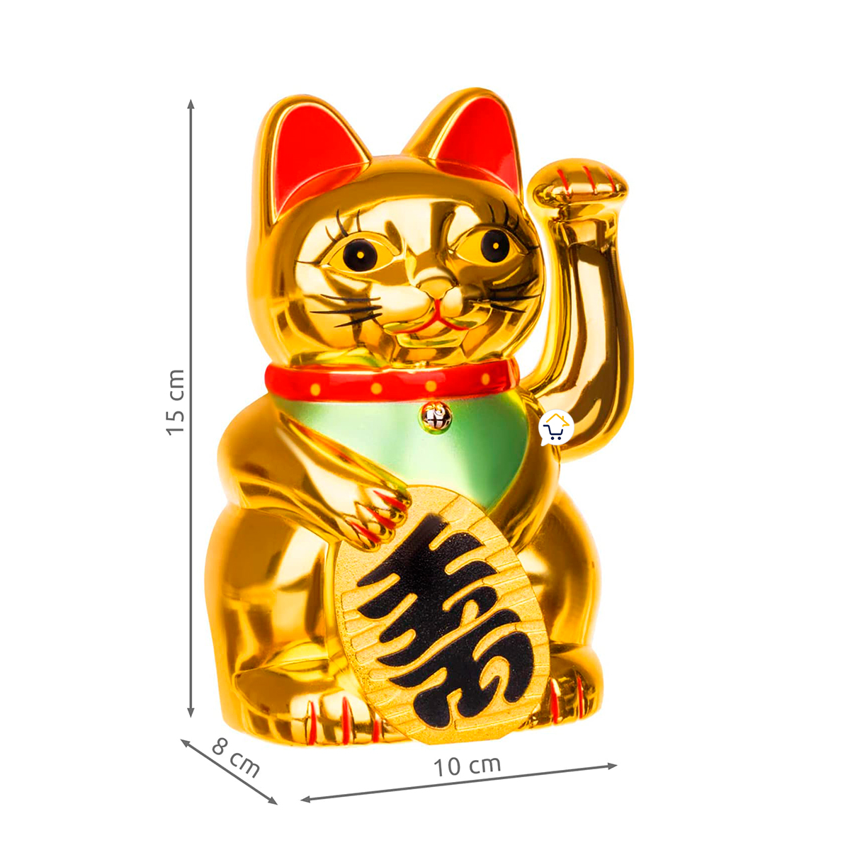 Gato de la Suerte Figura Decorativa Móvil Maneki Neko 0256A