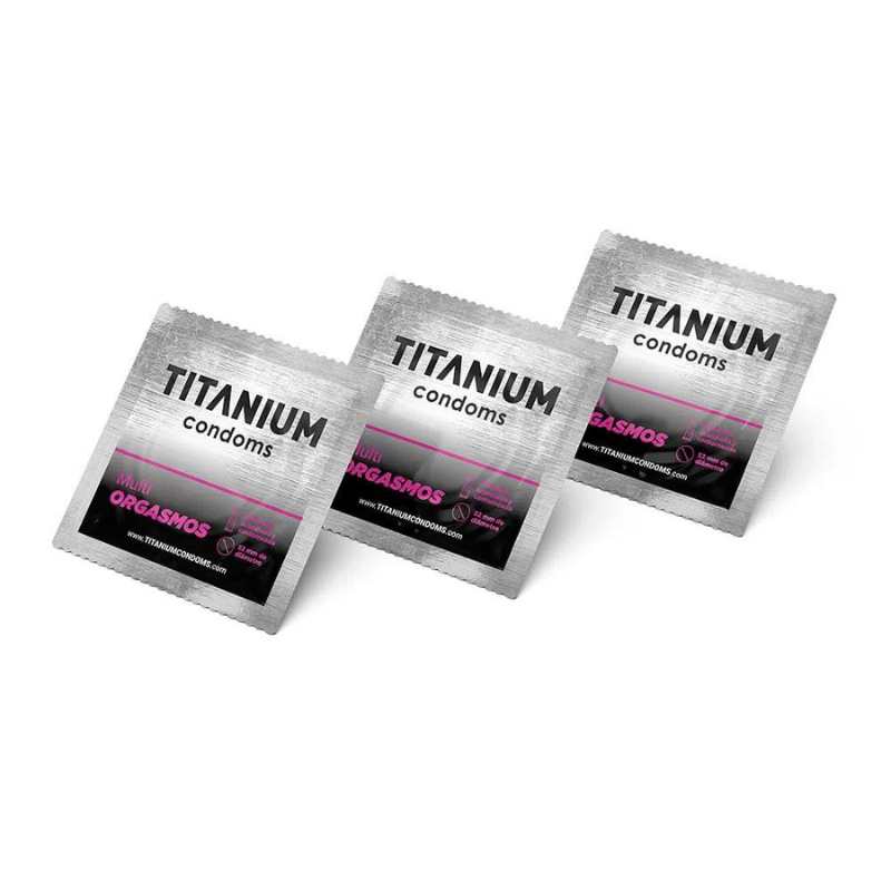 *3 Condones-Titanium-Multiorgasmos-x-3 Condones C/U