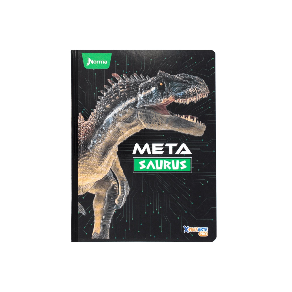 Cuaderno Cosido Cuadriculado Dinosaurios 100 Hojas Norma x3 Unidades