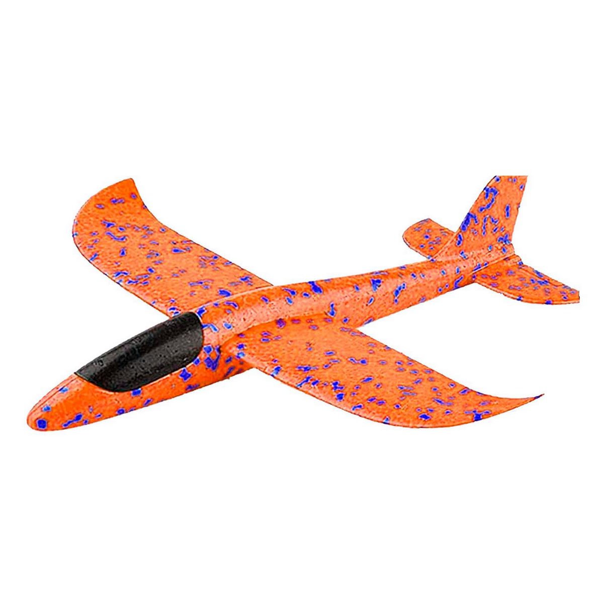 Avion Planeador Grande Juguete Vuelo Airplane Luces Led Naranja