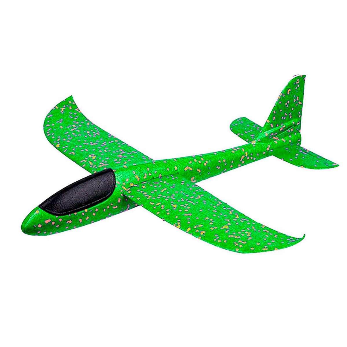 Avion Planeador Grande Juguete Vuelo Airplane Luces Led Verde