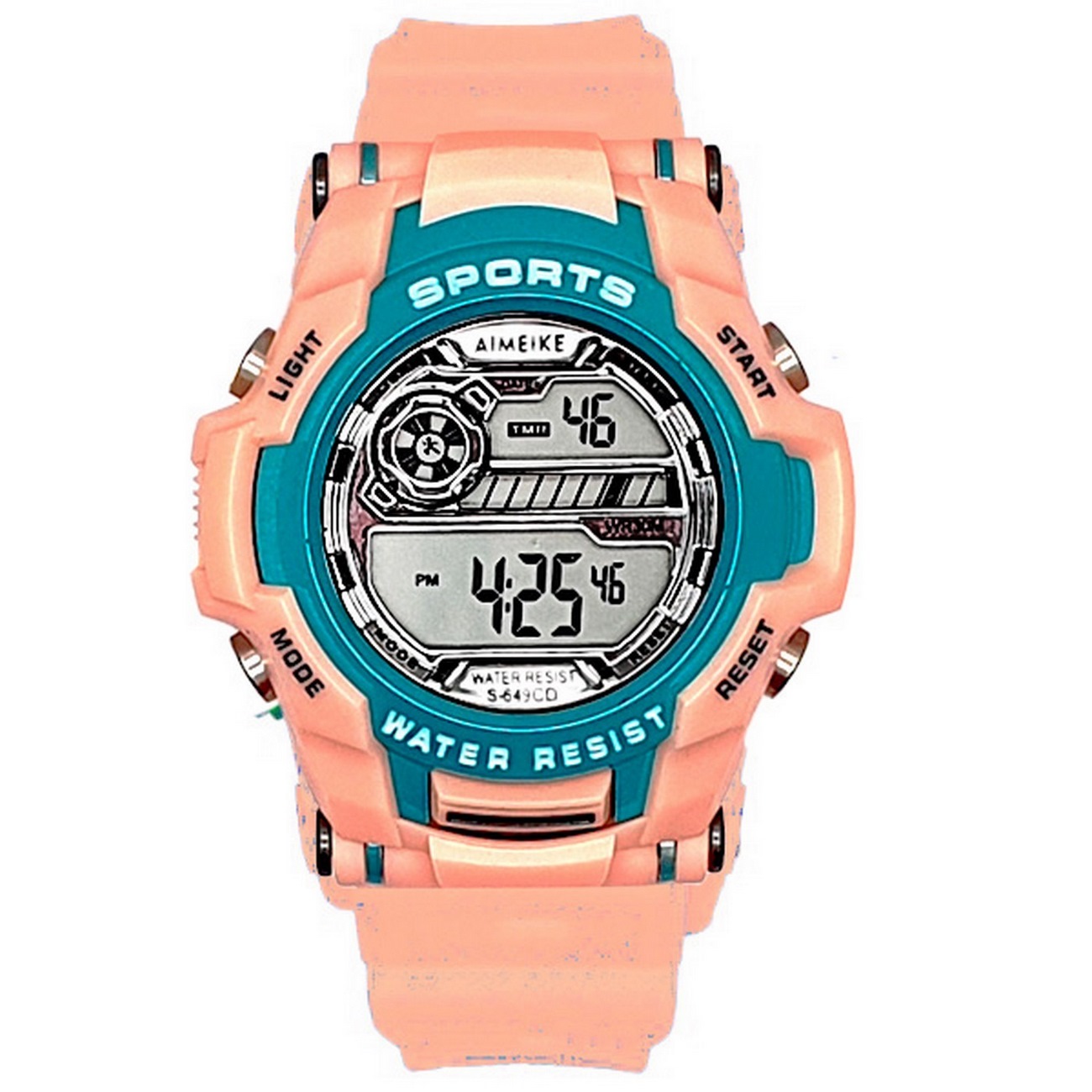 Reloj Digital Impermeable 30 M Deportivo Rosa + Estuche