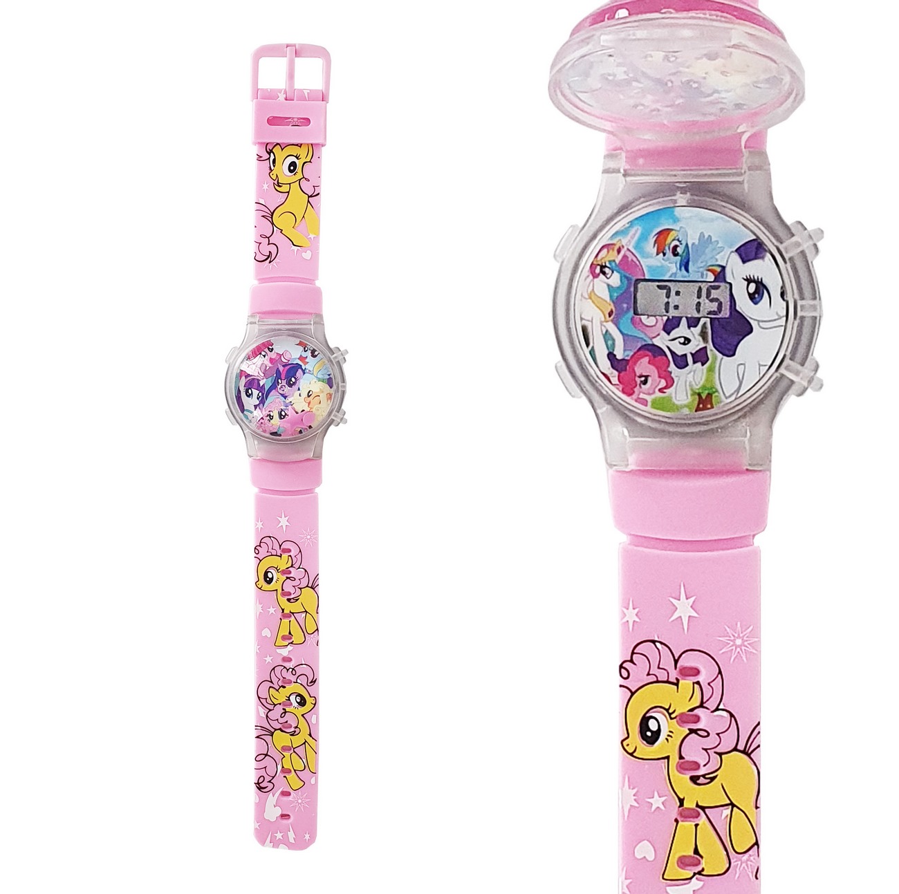 Reloj Niñas Digital Luces Tapa Infantil My Little Pony 3d