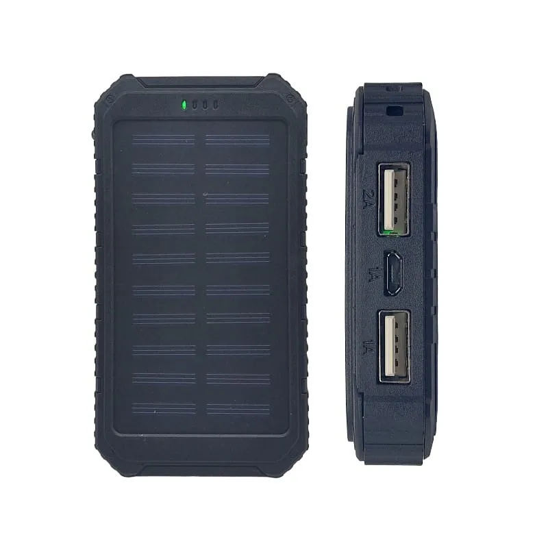 Power Bank Solar Batería Cargador Portátil 7200mah