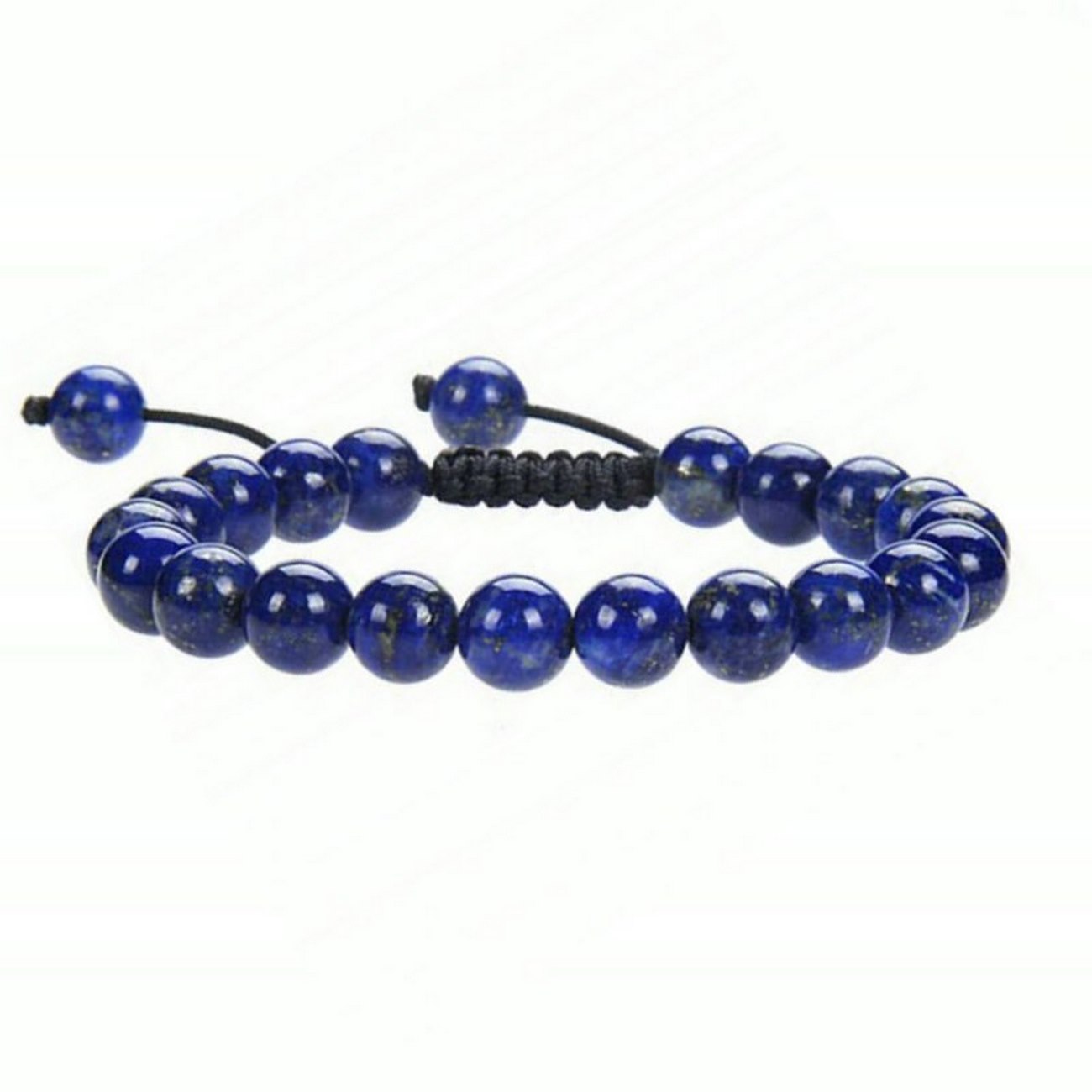 Pulsera Cuarzo Lapislazuli Tejida + Estuche