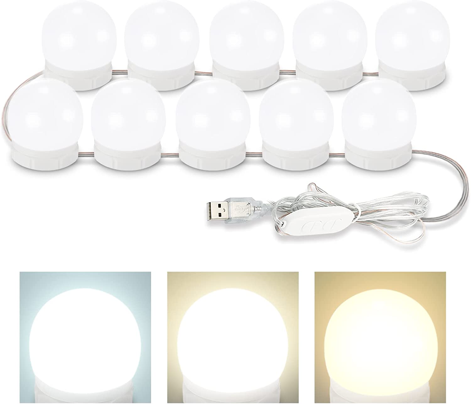 Luces LED Con 10 Bombillas - Extensión Luces 