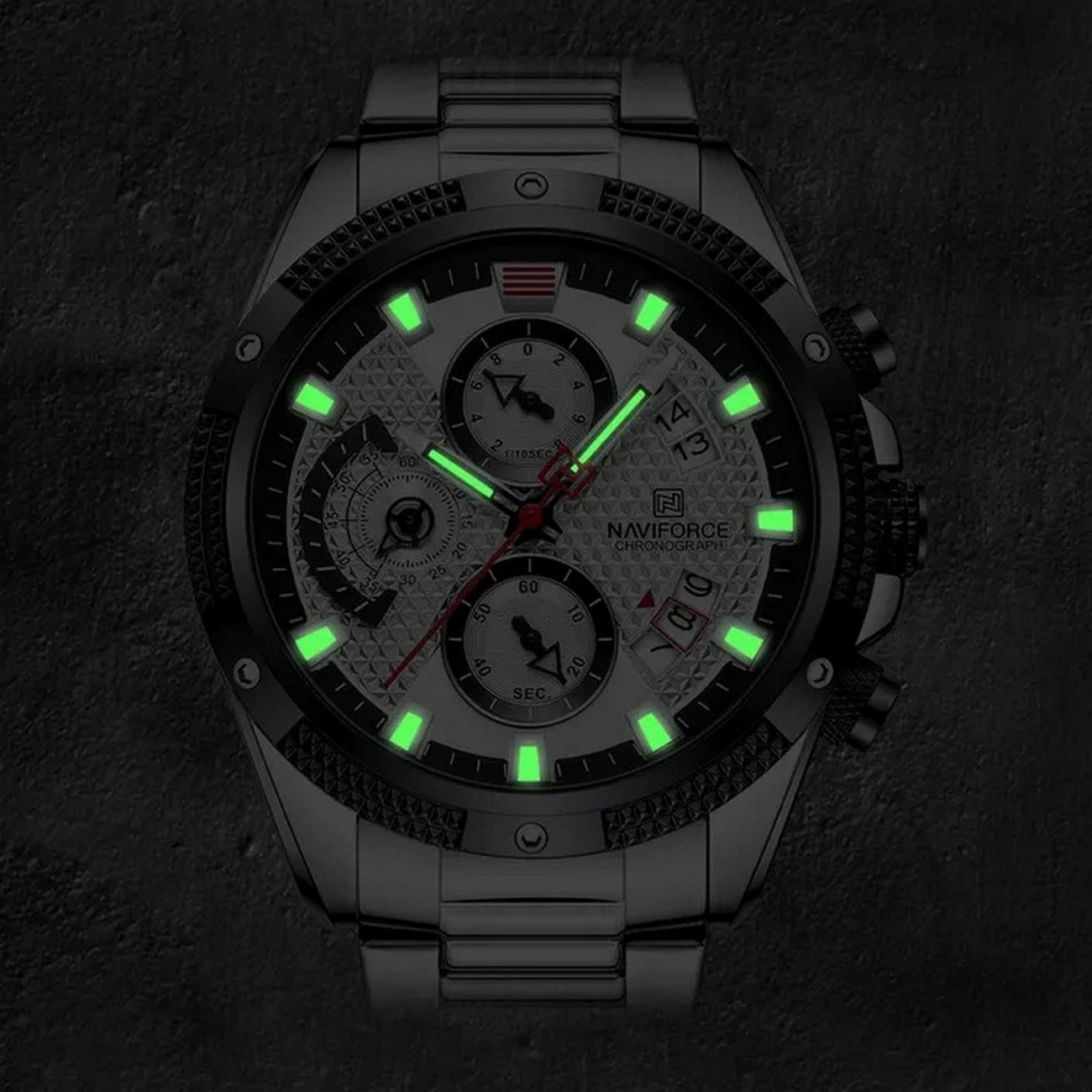 Reloj Naviforce Original Nf 8021 Cronografo + Estuche