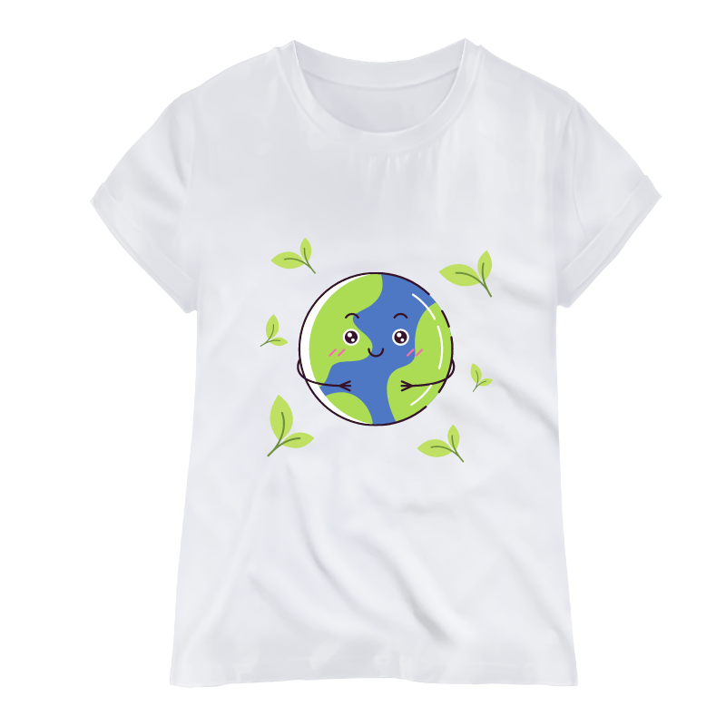 Camiseta Blanca Planeta Tierra - T-shirt