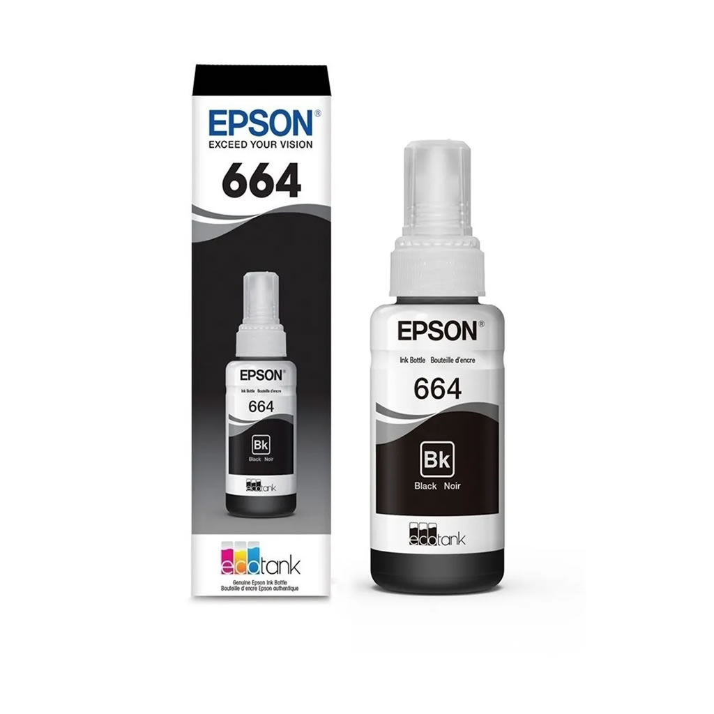 Tinta 664 Negra Original Para Epson L555 L210 L355 L395 L380 L475