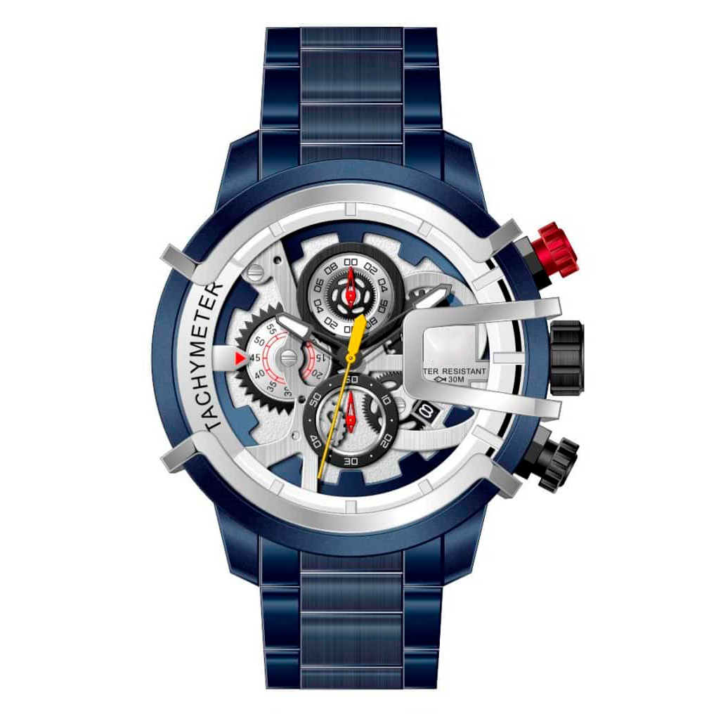 Reloj G-force Original H3911g Cronografo + Estuche