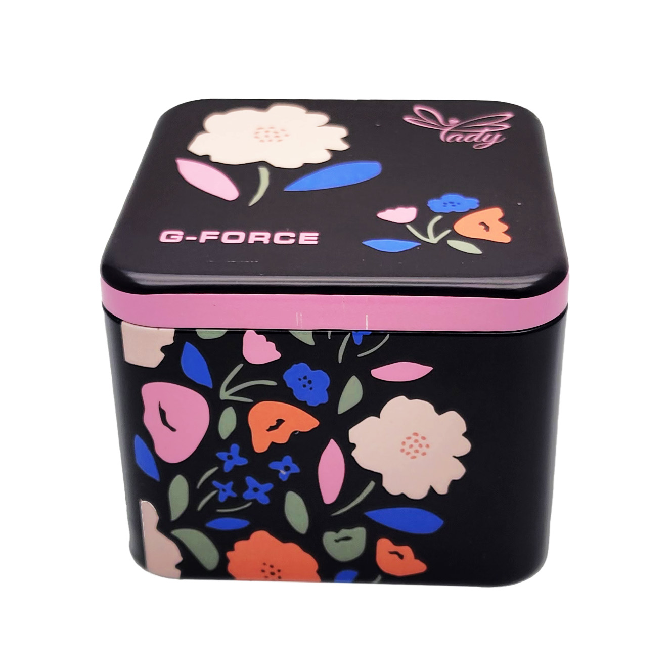 Reloj G-force Original L-624 Flowers Dama Acero + Estuche