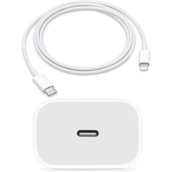 Cargador iPhone 13 Apple/25w + Cable 1Metro