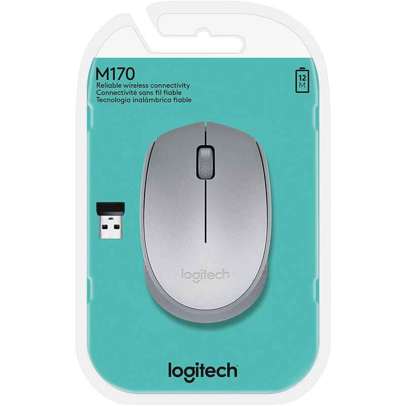 Mouse Inalambrico M170 Logitech Gris