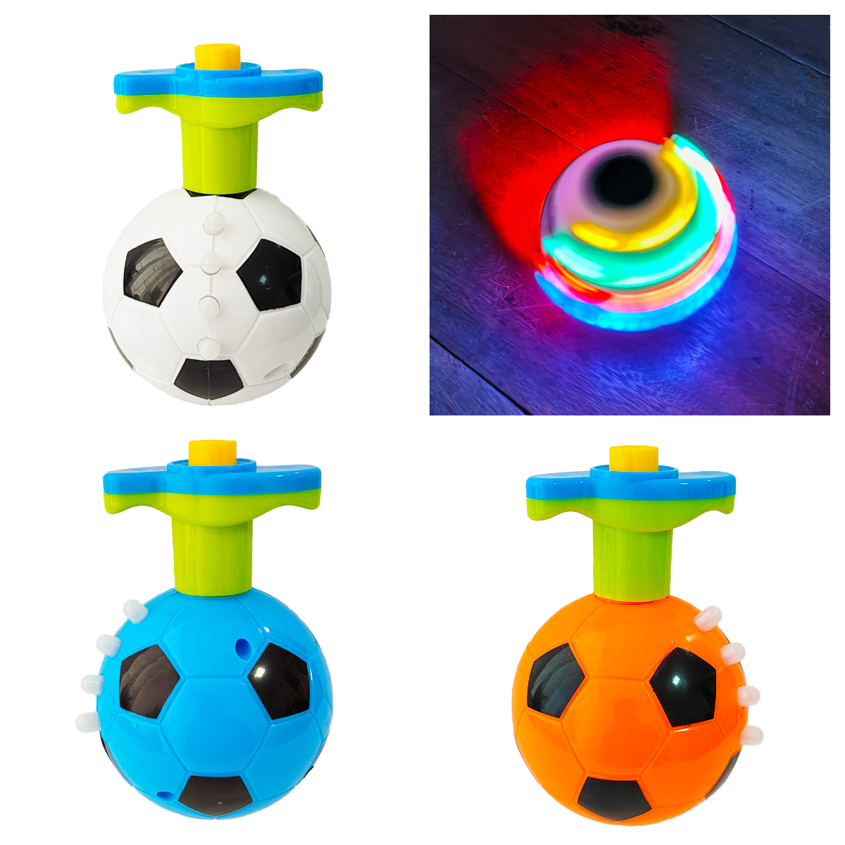 Trompo Luces Balòn Soccer Futbol Musica Colores Divertido 