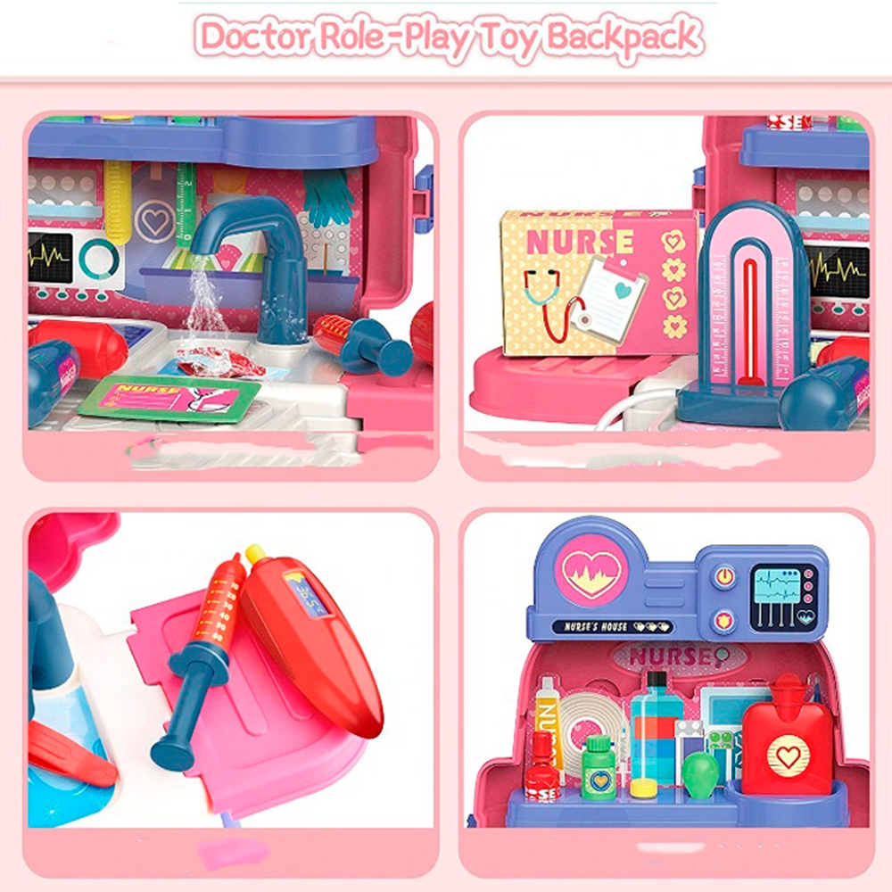 Set Casa De Doctora Maleta Portátil Niña Didáctico Juego