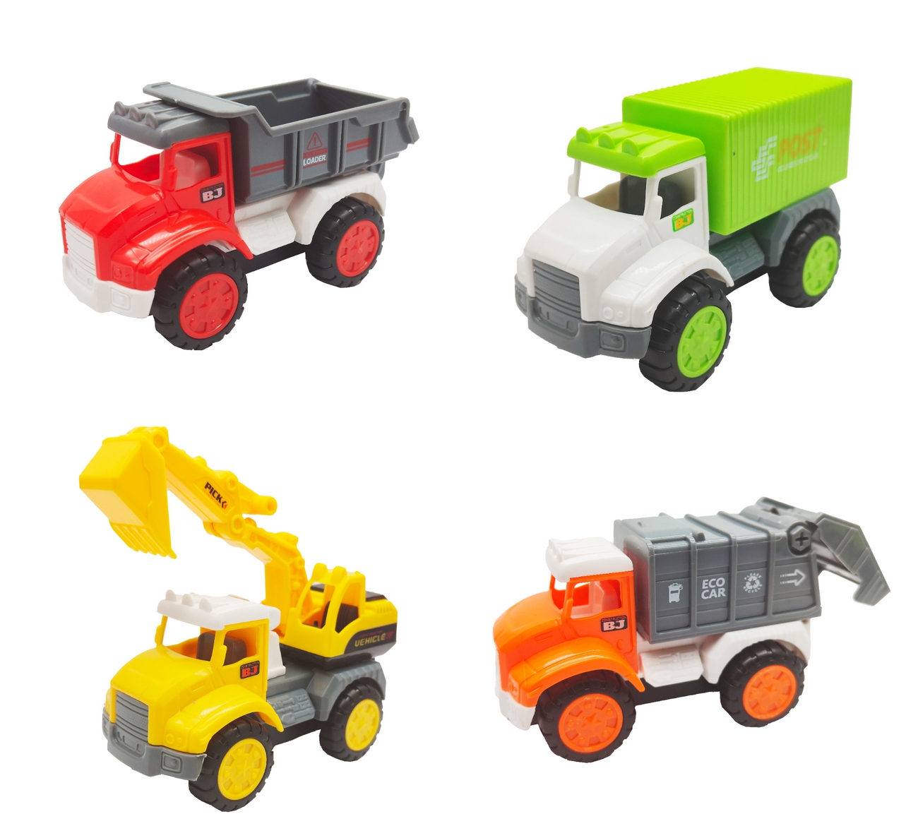 Colección Carros Camion Construcciòn Impulso Juguete X 8 Und