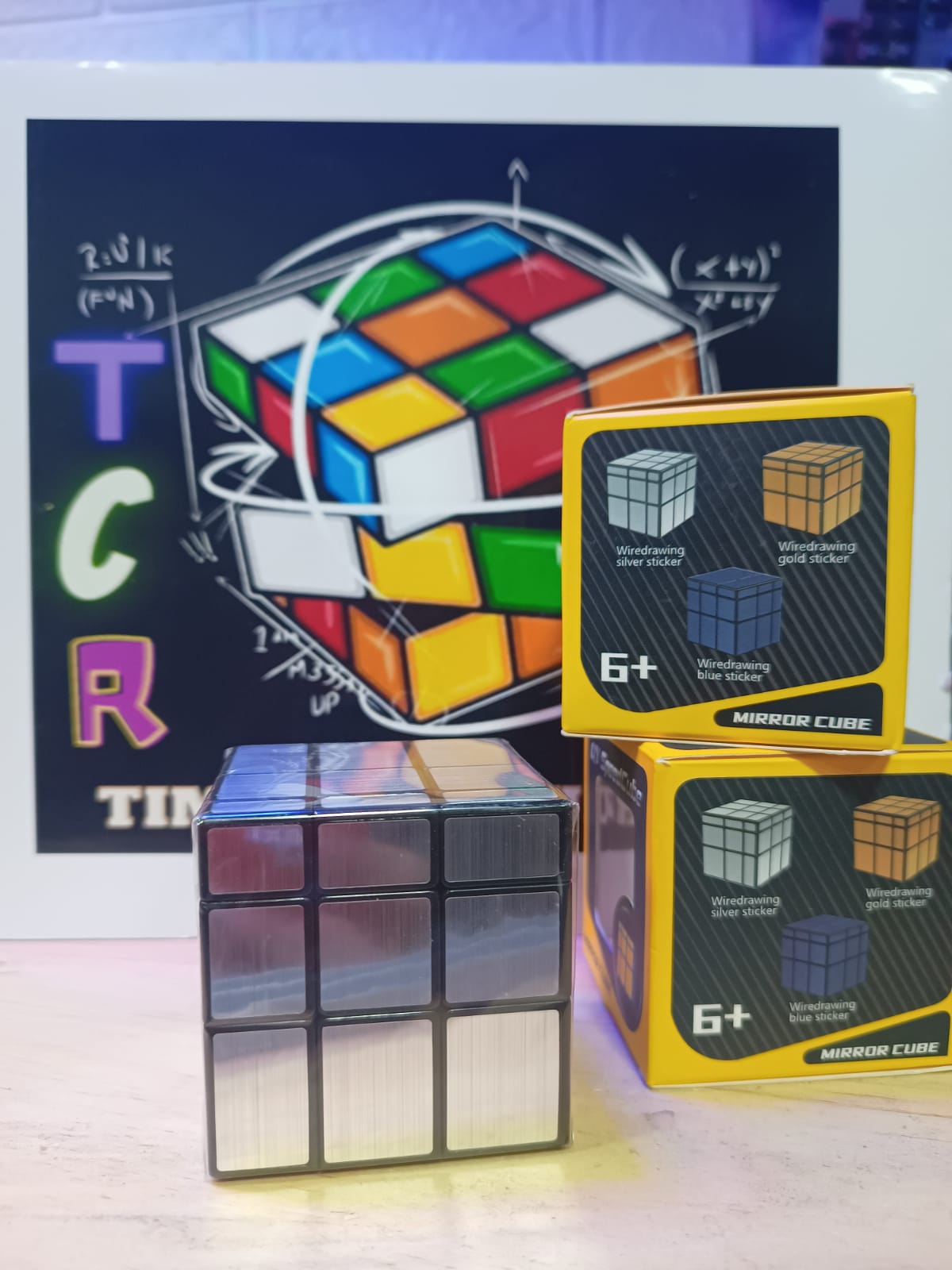 Cubo Rubik 3x3 Qiyi Mirror/Espejo (Plateado))