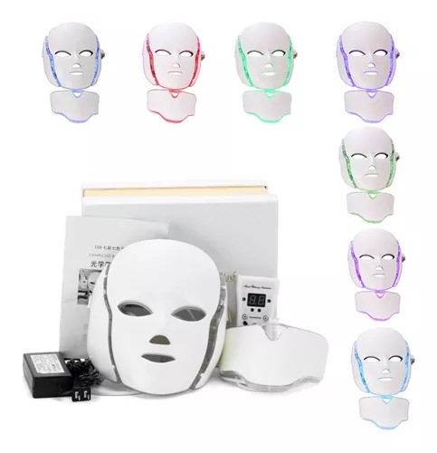 Máscara Fototerapia Facial + Cuello 7 Colores