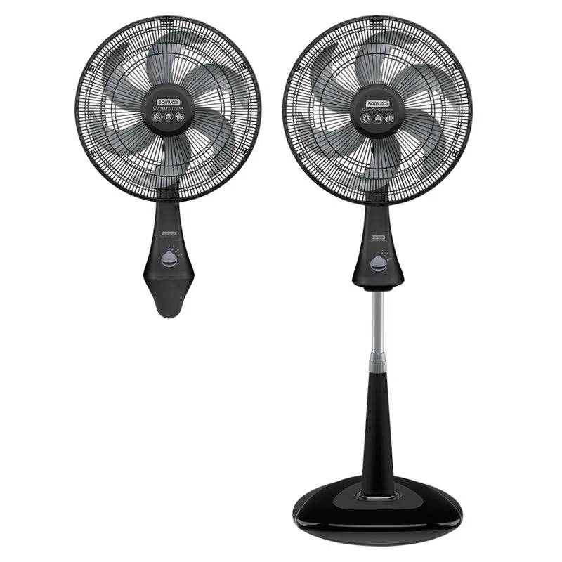 Ventilador Comfort Maxx 2en1 Samurai Negro VE7347I0