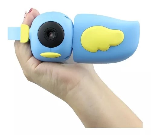 Camara Digital Filmadora Para Niños Con Juegos Recargable Color Azul