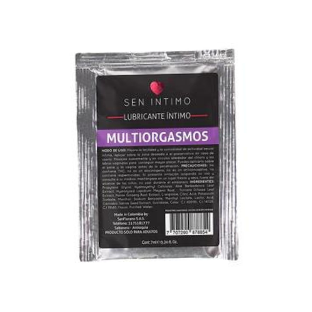 Lubricante Multiorgasmos Sachet x 7 ml Sen Intimo