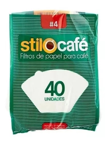 2 Paq Filtro De Papel Para Café No.4 X 40 Und