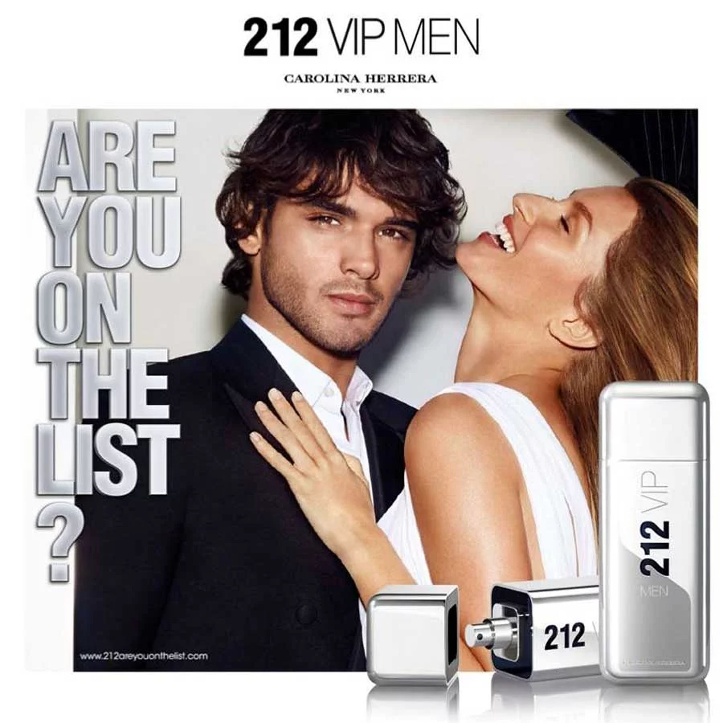 Perfume 212 Vip Men Carolina Herrera   (Replica Con Fragancia Importada)- Hombre