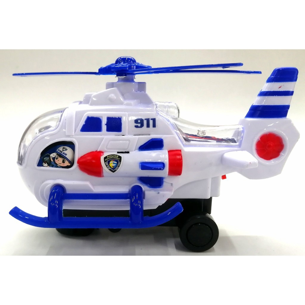 Helicóptero Policía Luces Sonidos Juguete Didáctico Niños
