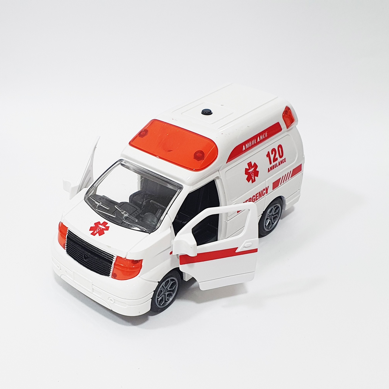 Ambulancia Carro De Colección A Escala Juguete Luces Sonido