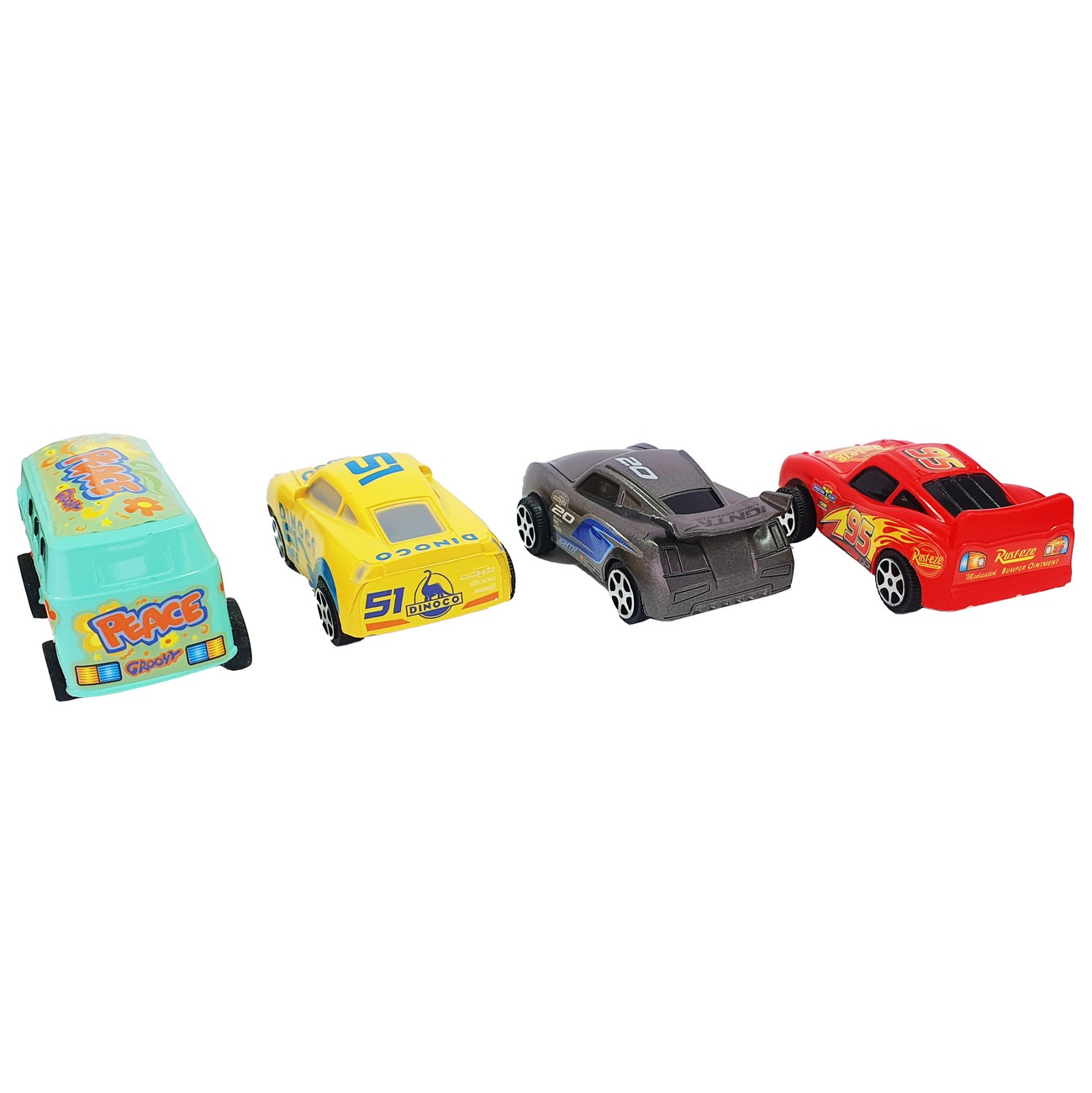 Carros Cars De Impulso Colección Juguete Didactico X 4 Pcs