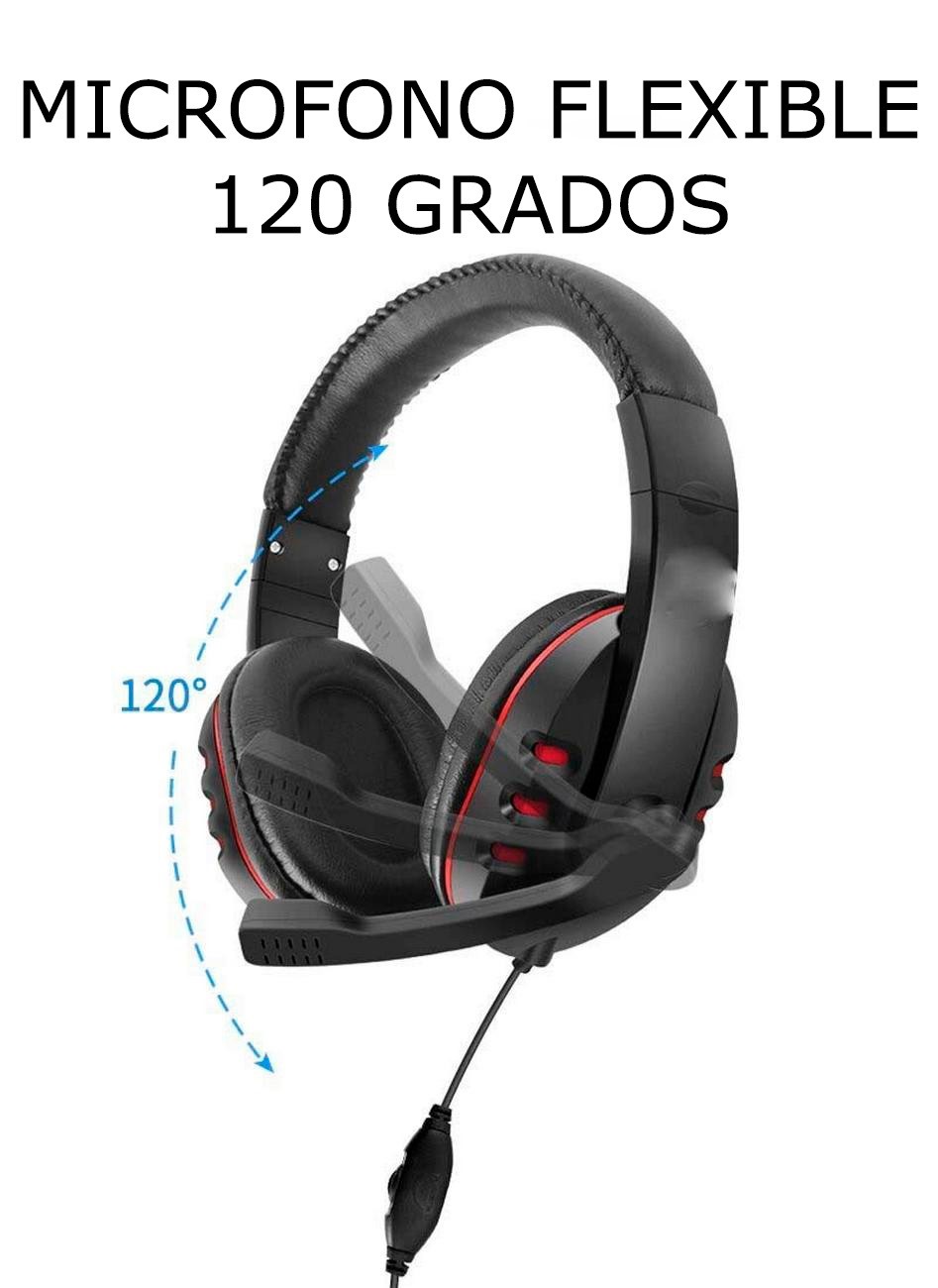 Audifonos Gamer Gm-002 Sonido Y Vibraciòn 360 Grados Luces