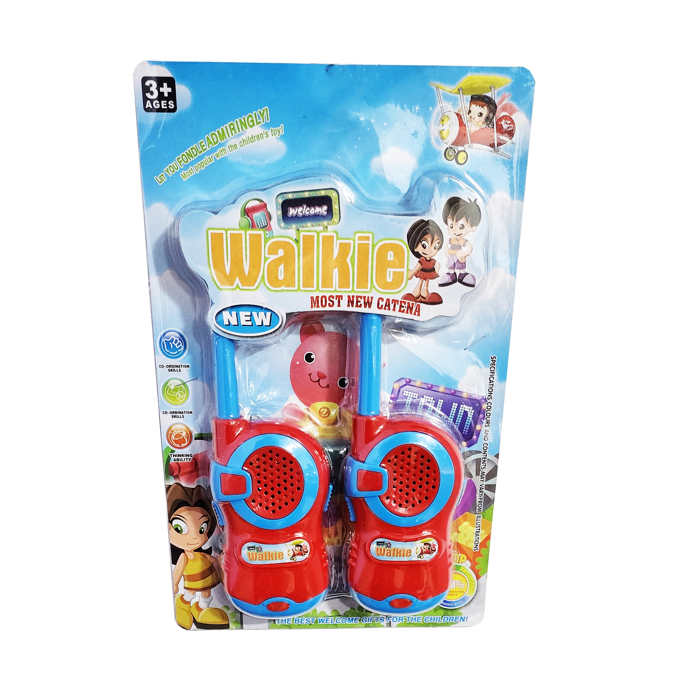 Juguete Walkie Talkies Boquitoquis Niños Aventura + Baterias
