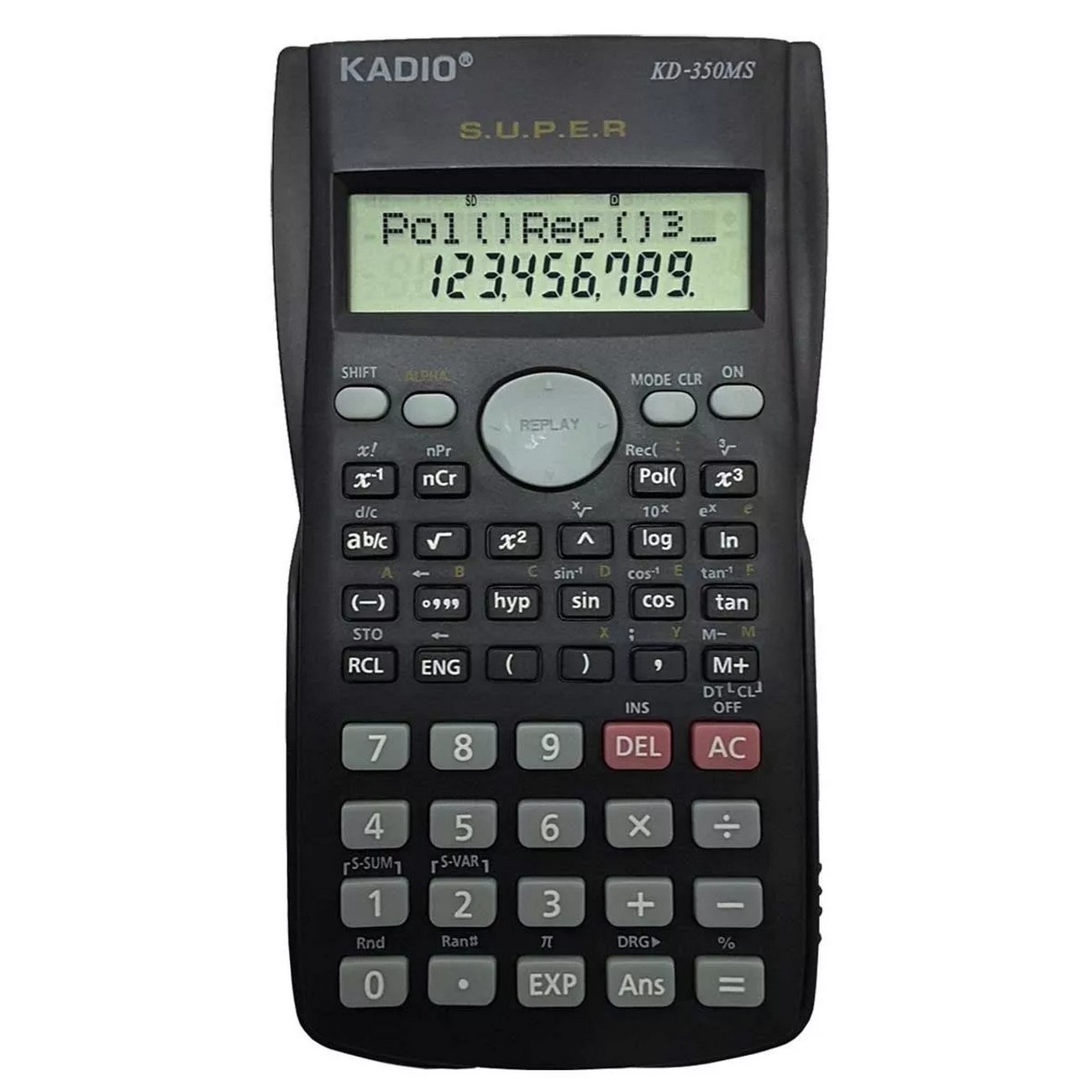 Calculadora Cientifica Completa Kadio + Baterias Kd350ms