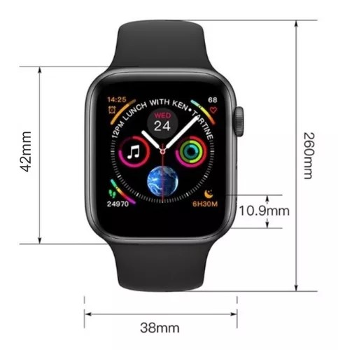 Reloj Inteligente T500 Negro Smart Watch