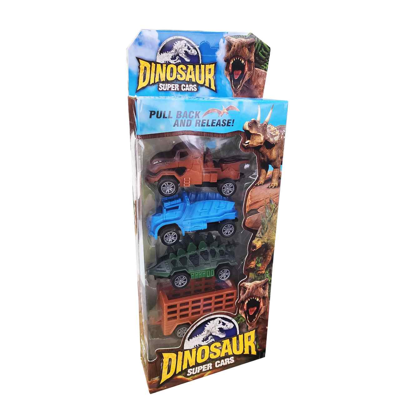 Carros Dinosaurios Kit De Impulso Juguete Didactico Niño 