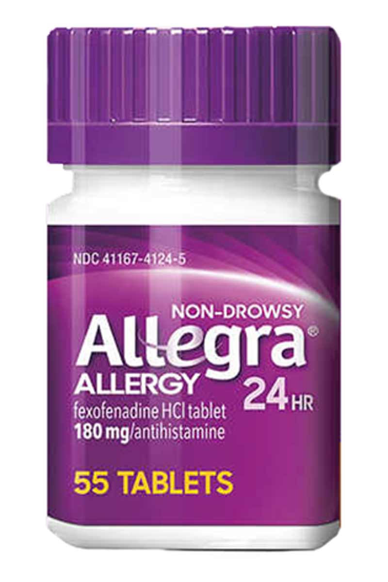 Allegra Alivio Para La Alergia Para Adultos 55 Tabletas 