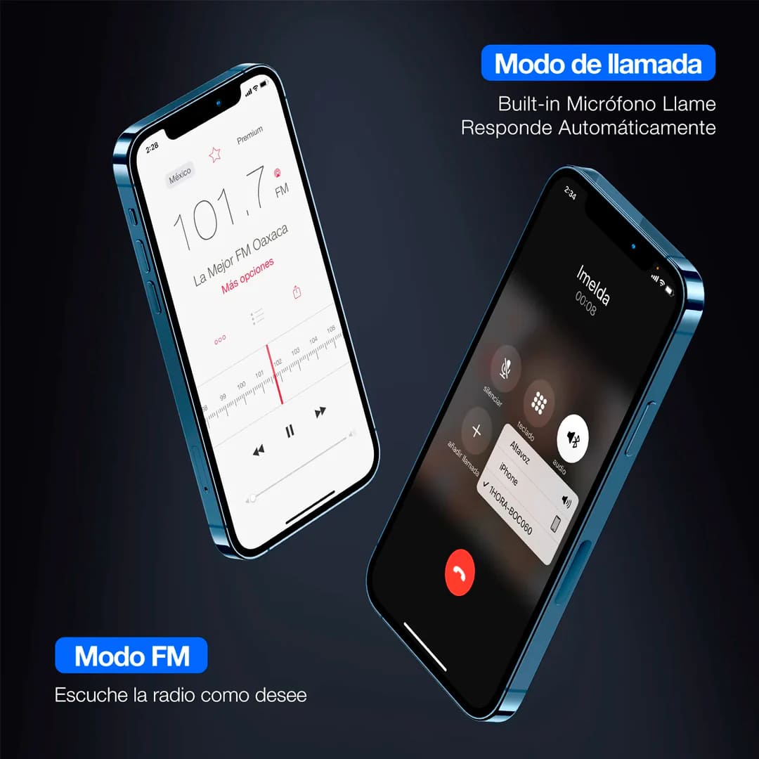 Parlante Bluetooth Excelente Sonido Resistente Al Agua Negro Hasta 6.5 Horas De Musica Continua Bafle Original 1Hora