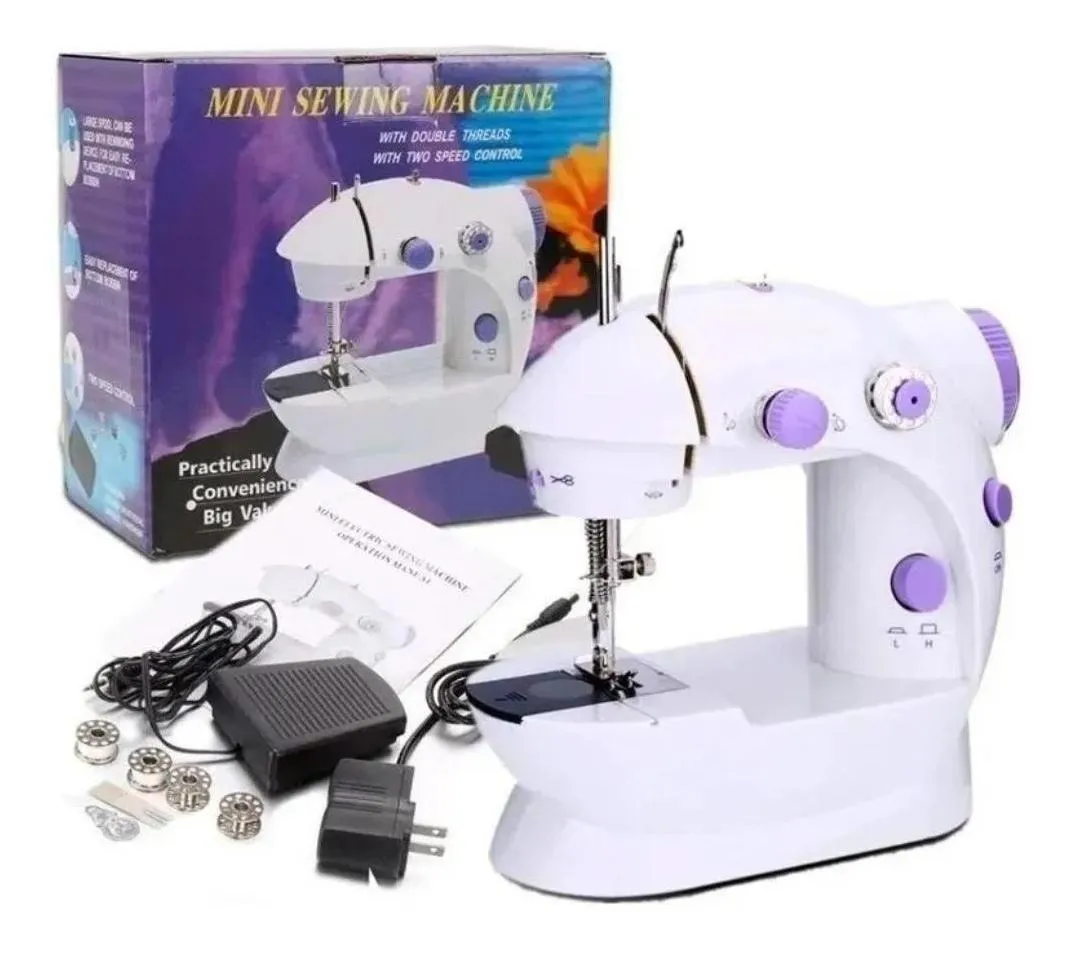 Mini Maquina De Coser Portátil Con Accesorios Sewing Machine