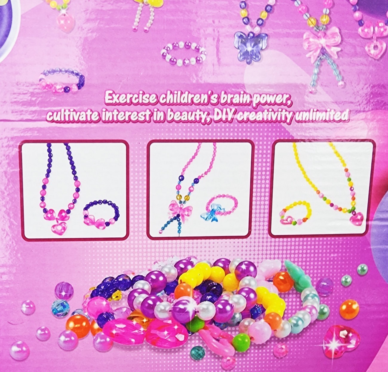 Set Kit Hacer Pulseras Collares Juguete Interactivo Niñas