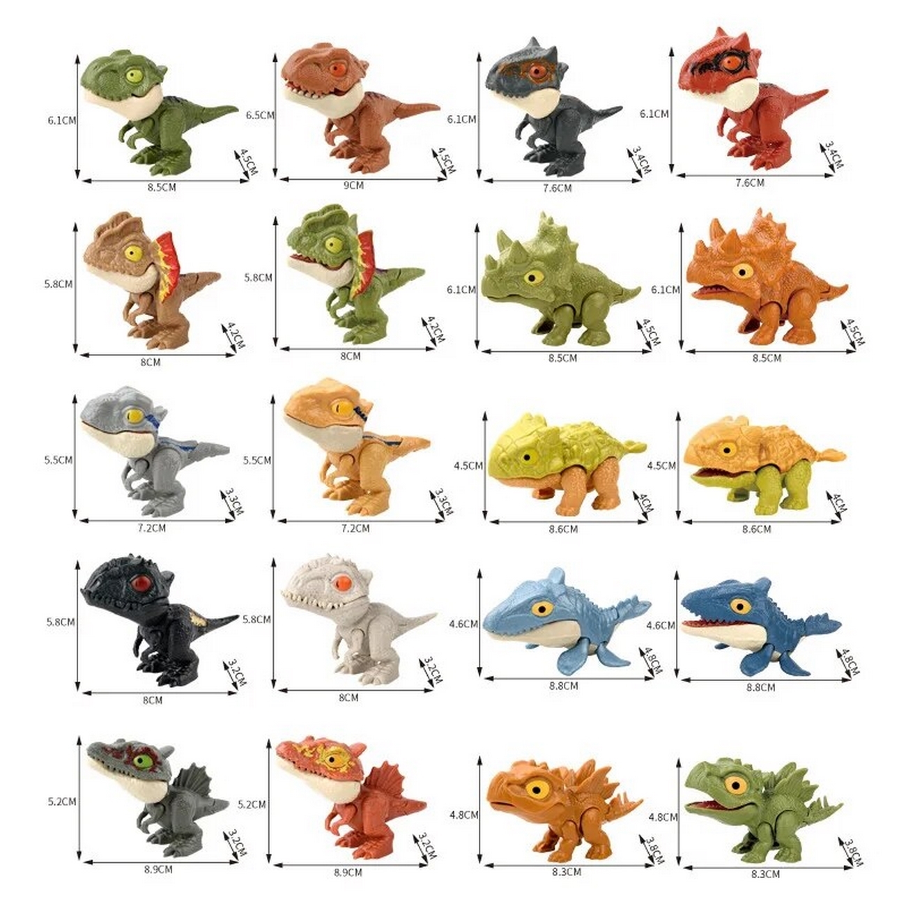 Dinosaurio Coleccionable Juguete Niño Huevo Sorpresa X 3 Pcs