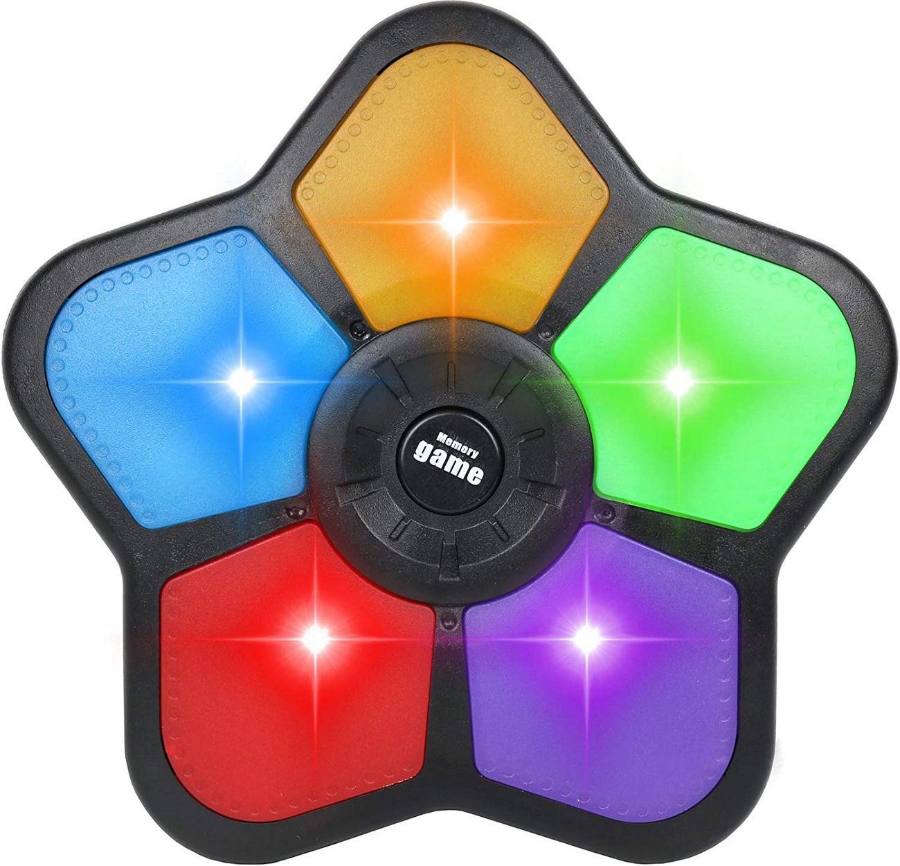 Juego De Memoria Luz Y Sonido Interactivo Estrella + Bateria