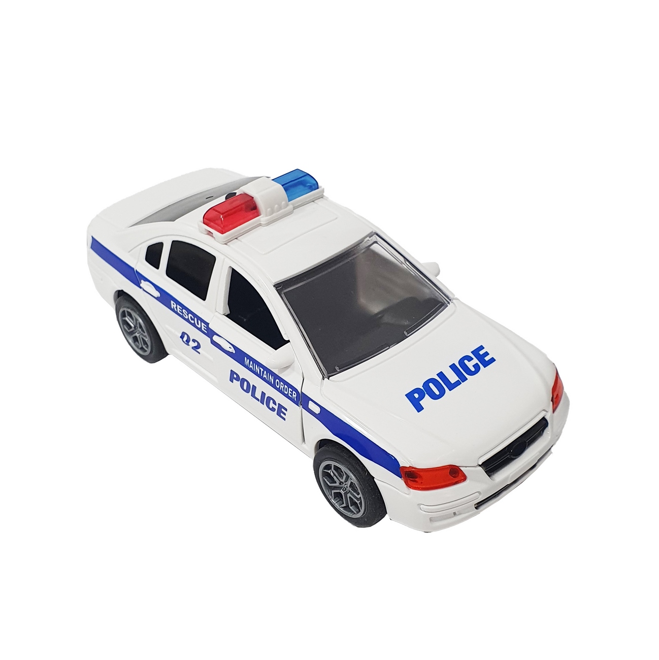 Carro De Policia Colección A Escala Juguete Luces Sonido 