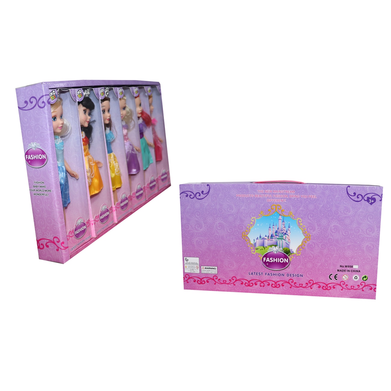 Figuras Princesas Disney Muñecas Coleccion X 6 Pcs Niñas 