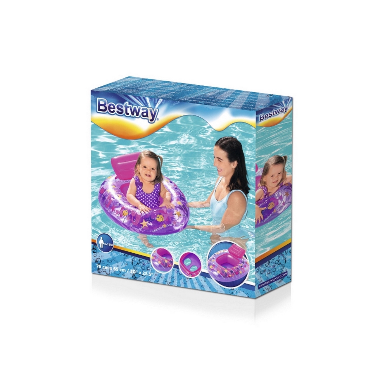 Flotador Bote Lancha Pez Sirena Disney Bestway 34126